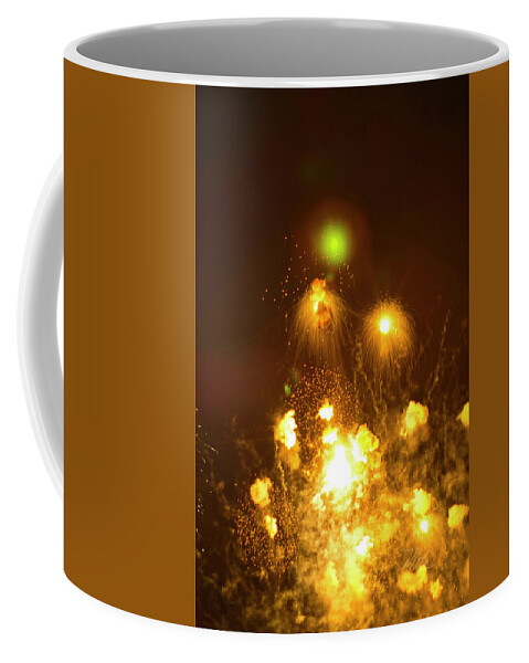 Fireworks Coffee Mug featuring the photograph Fireworks All Hell Breaks Loose by Meta Gatschenberger