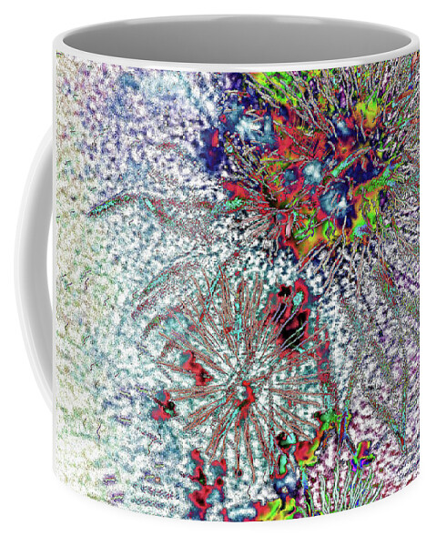 Abstract Prints Coffee Mug featuring the digital art Frenzy by Dyle Warren