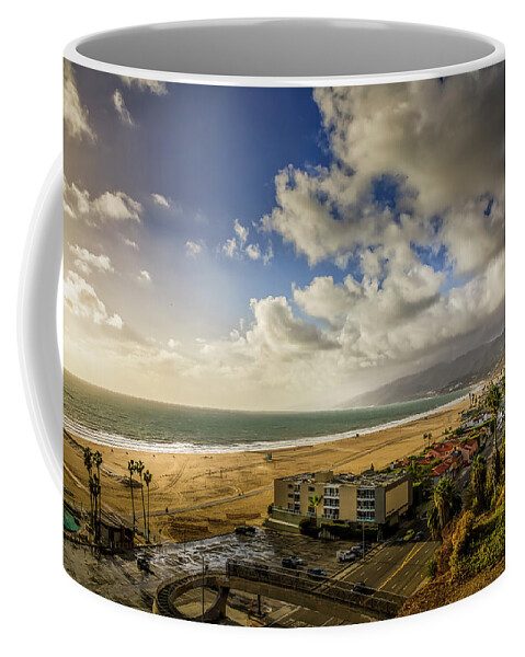 Santa Monica Bay Coffee Mug featuring the photograph First Rain - Winter 18 by Gene Parks