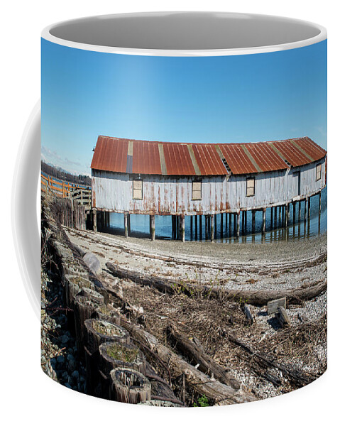 Fish Warehouse And Activities Center Coffee Mug featuring the photograph Fish Warehouse and Activities Center by Tom Cochran