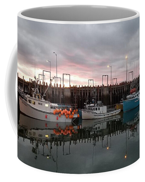 Sea Coffee Mug featuring the photograph Fishing Boats by Michael Graham