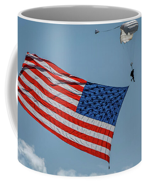 America Coffee Mug featuring the photograph Flags 5 by Bill Chizek