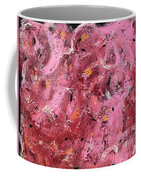 Flower Coffee Mug featuring the painting Fleur d automne by Medge Jaspan