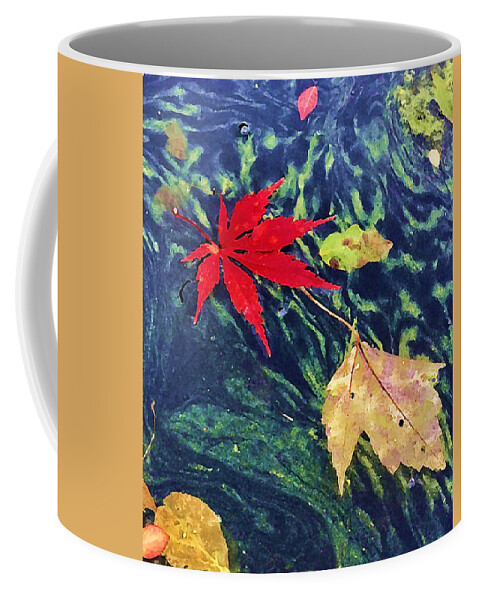 Fall Coffee Mug featuring the photograph Floating Fire by Tom Johnson