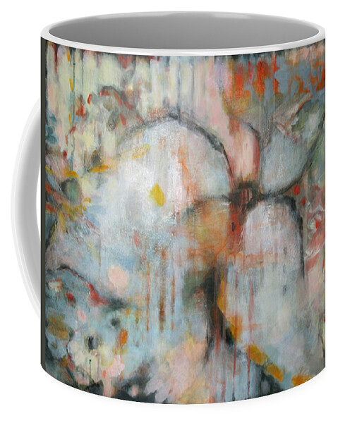 Flower Coffee Mug featuring the painting Flower Dream II by Janet Zoya