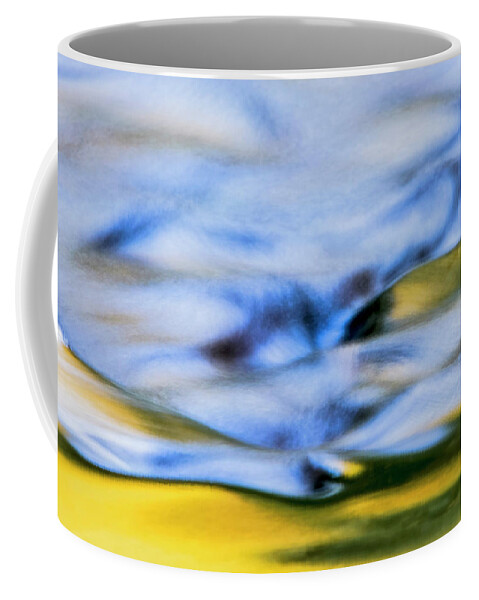 00585438 Coffee Mug featuring the photograph Flowing Water Abstract Detail by Heike Odermatt