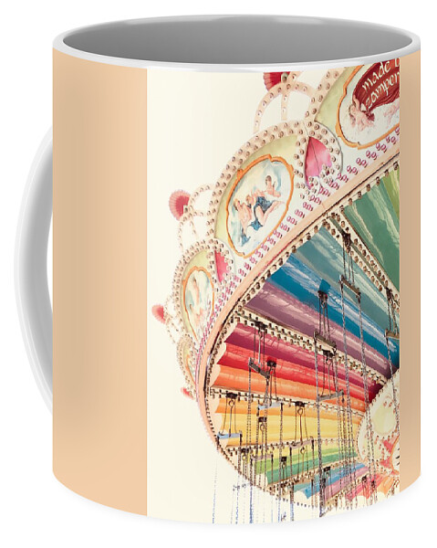 Flying Carousel Coffee Mug featuring the photograph Flying Carousel 1 - Six Flags America by Marianna Mills