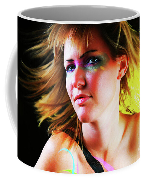 Girl Coffee Mug featuring the photograph Flying Colors by Robert WK Clark