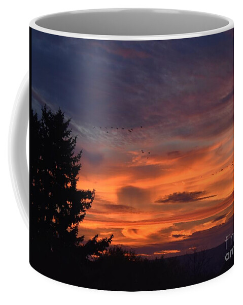 Sky Coffee Mug featuring the photograph Flying High by Christina Verdgeline