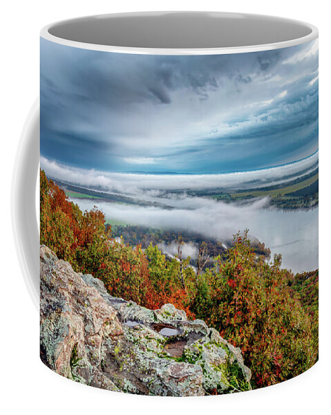 Petit Jean Coffee Mug featuring the photograph Fog On The River by James Barber