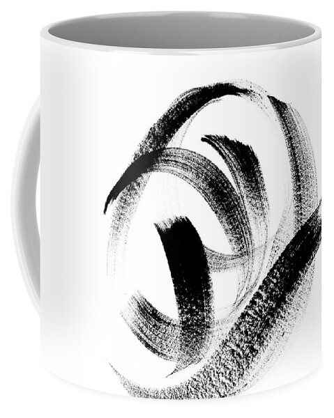Abstract Coffee Mug featuring the painting Follow Me I by Sharon Chandler