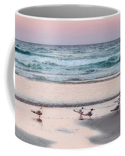 Sea Coffee Mug featuring the photograph Follow The Leader by Catherine Reading
