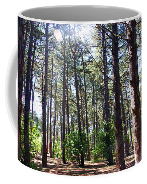 Formby Coffee Mug featuring the photograph  FORMBY. Woodland By The Coast by Lachlan Main