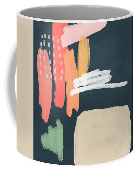 Modern Coffee Mug featuring the mixed media Fragments 2- Art by Linda Woods by Linda Woods
