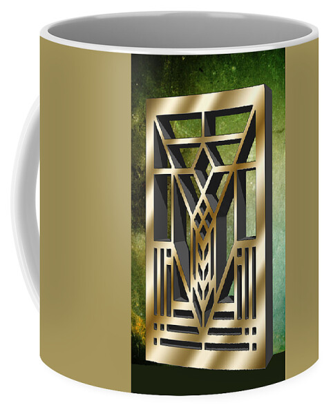 Staley Coffee Mug featuring the digital art Vertical Design 1 by Chuck Staley
