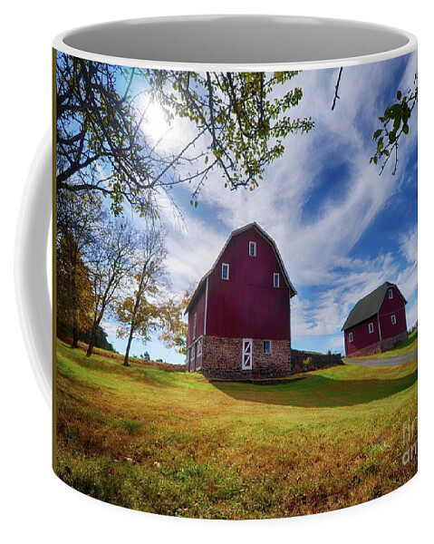Farm Coffee Mug featuring the photograph Frenchtown Barns #1 by Mark Miller