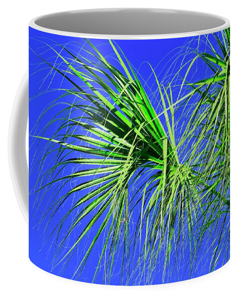 Palm Tree Coffee Mug featuring the photograph Fringe by Debra Grace Addison