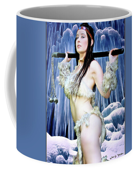 Ice Coffee Mug featuring the photograph Frostess by Jon Volden