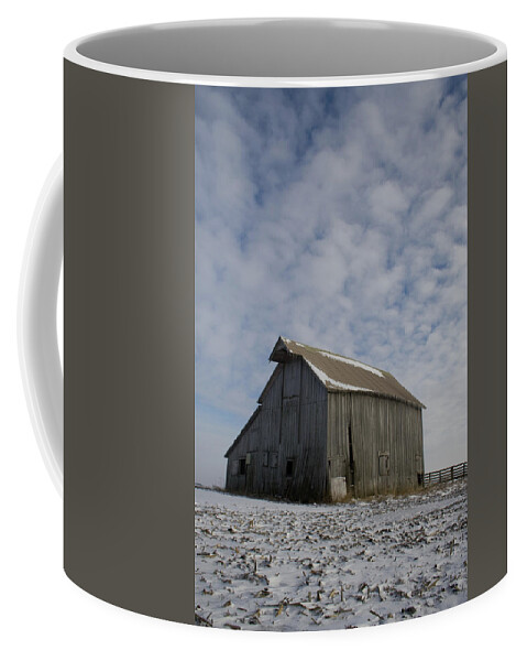 Frozen Dusting Barn Coffee Mug featuring the photograph Frozen Dusting Barn by Dylan Punke