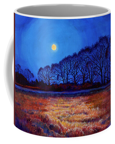 Moon Coffee Mug featuring the painting Full Moon by Cynthia Westbrook