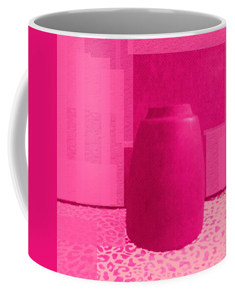 Pot Coffee Mug featuring the photograph Fuschia Pot Cubed by VIVA Anderson