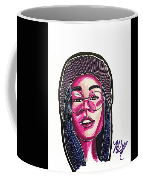 Fan Art Coffee Mug featuring the drawing Galaxy by Maia Micou