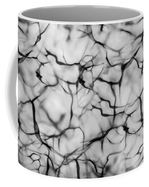 Grau Coffee Mug featuring the drawing Gebrannte Erde by Patricia Piotrak