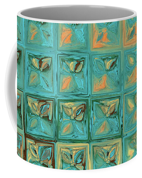 Beige Coffee Mug featuring the painting Genesis 15 1. I Am Your Shield by Mark Lawrence