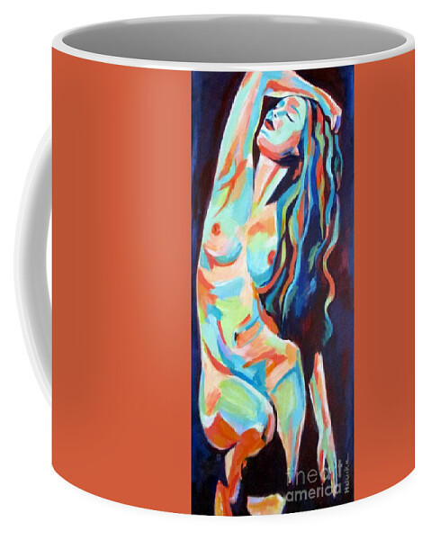 Affordable Original Art Coffee Mug featuring the painting Gentle nude by Helena Wierzbicki