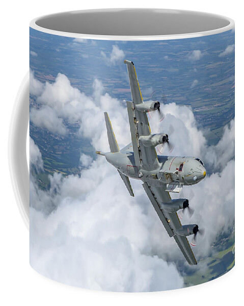 German Coffee Mug featuring the photograph German Navy, Lockheed P-3 Orion, b9 by Nir Ben-Yosef