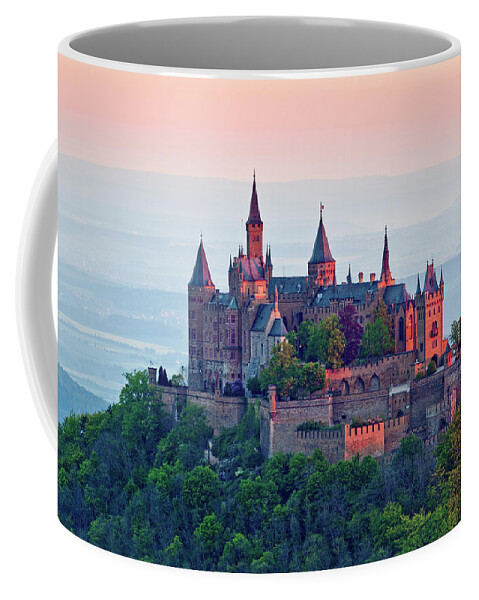 Estock Coffee Mug featuring the digital art Germany, Hohenzollern Castle by Reinhard Schmid
