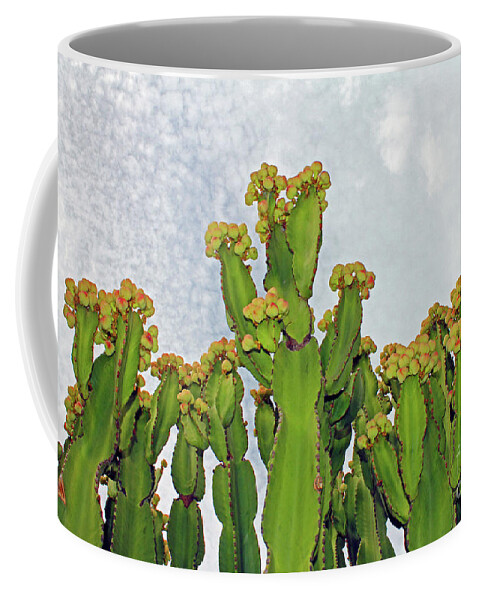 Nature Coffee Mug featuring the photograph Giant Cacti of Elche by Nieves Nitta