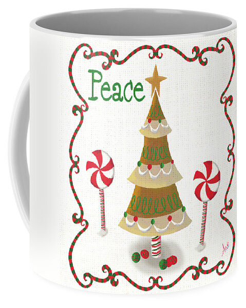 Gingerbread Coffee Mug featuring the painting Gingerbread Forest II by Andi Metz