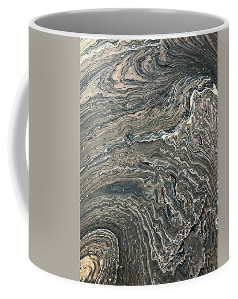 Acrylic Coffee Mug featuring the painting Go With the Flow by Teresa Wilson