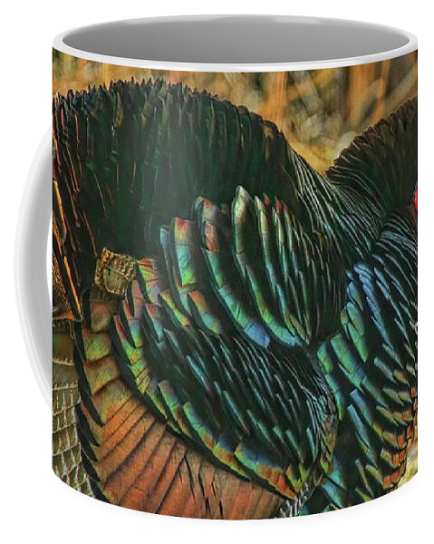 Wild Turkey Coffee Mug featuring the photograph Gobbling In The Sunshine by Dale Kauzlaric