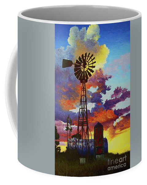 Landscape Coffee Mug featuring the painting God's Gifts by Cheryl Fecht