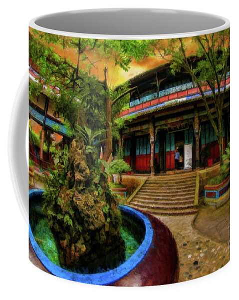  Dujiangyan Irrigation System Coffee Mug featuring the photograph Going In Dujiangyan Irrigation System Building by Blake Richards
