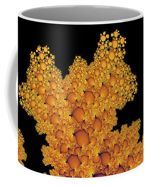 Golden Coffee Mug featuring the photograph Golden Autumn in Fractal Land vertical by Matthias Hauser