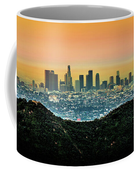 Los Angeles Coffee Mug featuring the photograph Golden California Sunrise by Az Jackson
