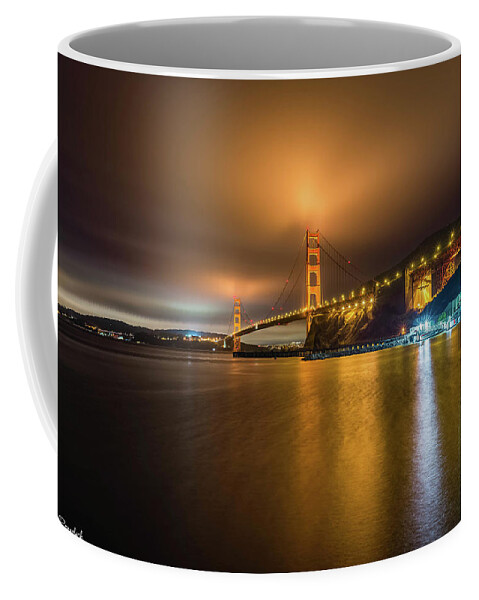 Golden Gate Bridge Coffee Mug featuring the photograph Golden Gate Bridge by Mike Ronnebeck