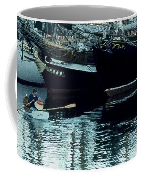 Rowing Coffee Mug featuring the photograph Golden moment by Fred Bailey