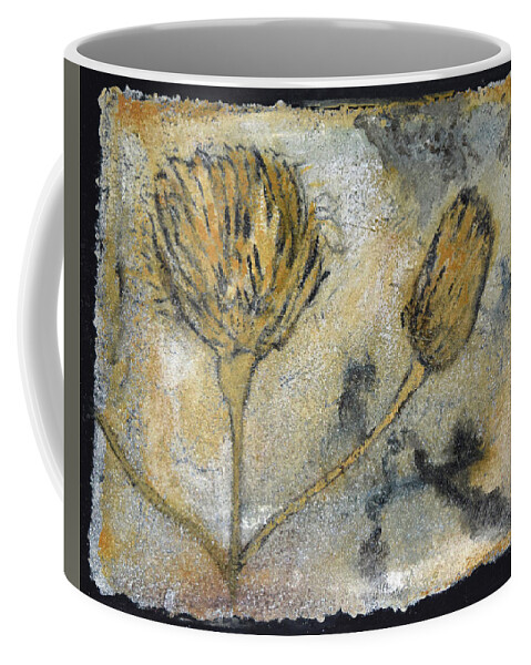 Fossils Coffee Mug featuring the painting Goldenrod Fossil by Toni Willey