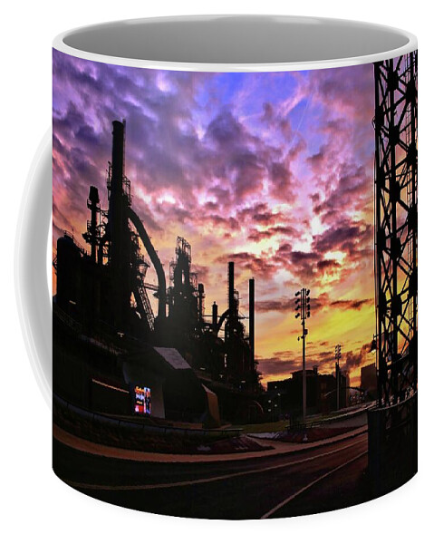 Bethlehem Coffee Mug featuring the photograph Good Morning Levitt Pavilion by DJ Florek