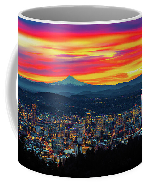Portland Coffee Mug featuring the photograph Good Morning Portland by Gary Kochel
