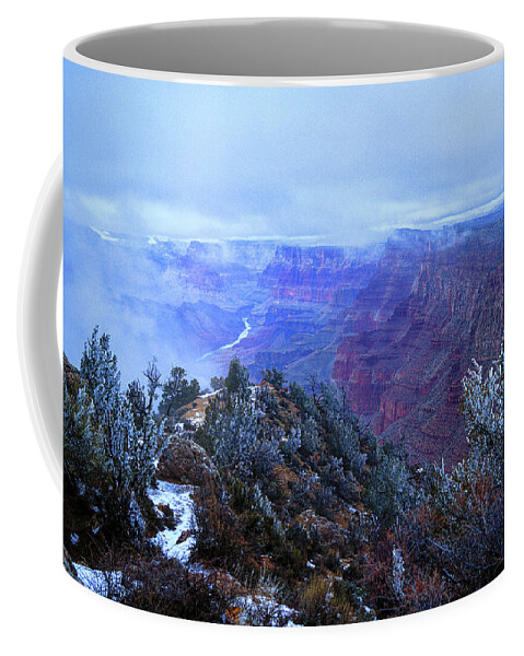 Grand Canyon Coffee Mug featuring the photograph Grand Canyon Winter Scene by Chance Kafka