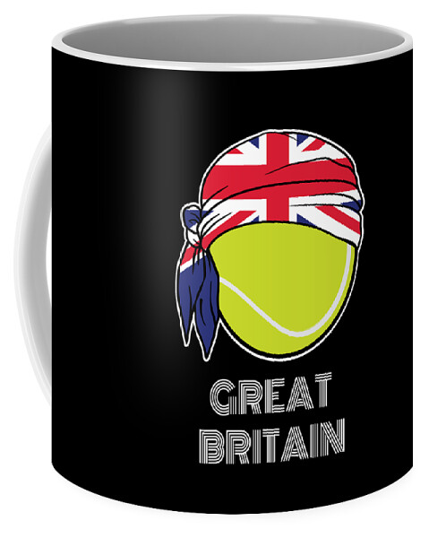 Fan Designs Coffee Mug featuring the digital art Great Britain Mens Tennis Top for British Players Fans or Coach by Martin Hicks