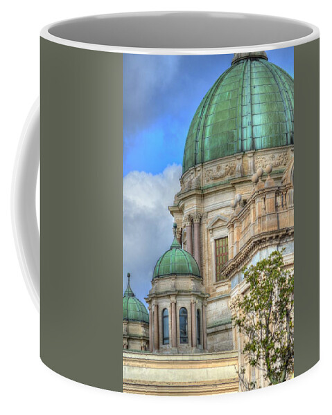 Italy Coffee Mug featuring the photograph Green Dome's of Italy by Bill Hamilton