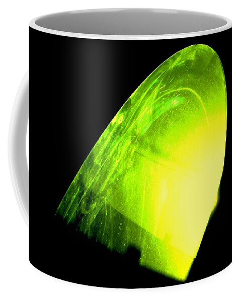 Glass Coffee Mug featuring the photograph Green Reflection by Dietmar Scherf