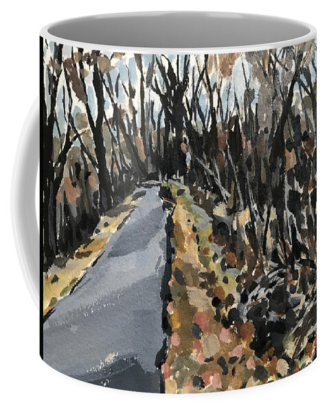 Boise Coffee Mug featuring the painting Greenbelt Study #1 by Les Herman