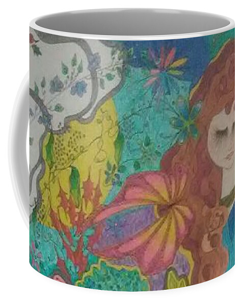 Wall Art Coffee Mug featuring the drawing Grove by Cepiatone Fine Art Callie E Austin